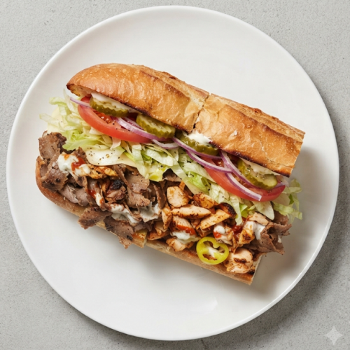 Mixed Shawarma Hoagie Wrap 