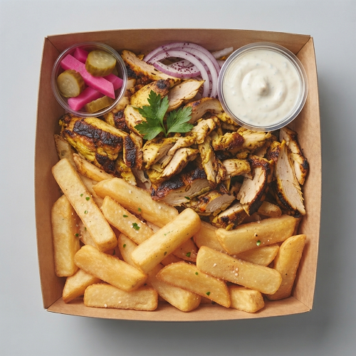 Chicken Shawarma & Chips Box 