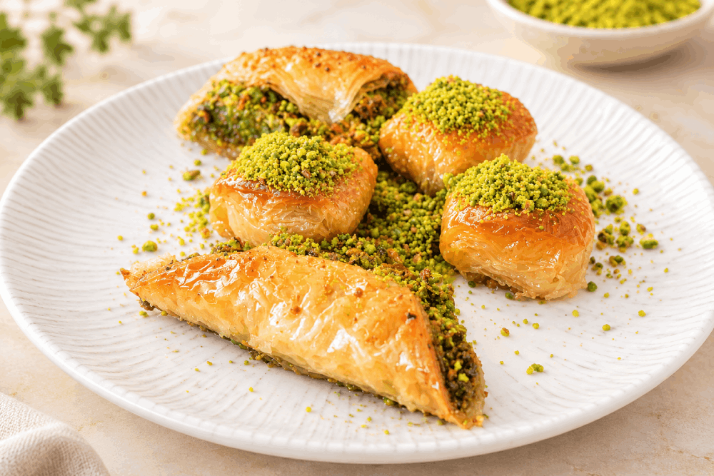 Delicious baklava dessert from St Andrews Shawarma House.